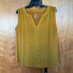 New York and Company Mustard Tank Top